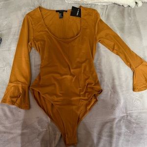 forever 21 bell sleeve bodysuit